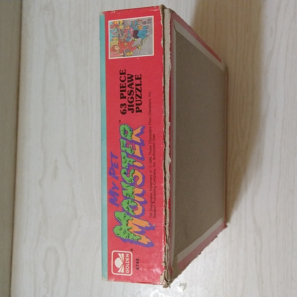 Vintage 1986 My Pet Monster 63 Piece Jigsaw Puzzle Set (Complete) - Picture 2 of 5